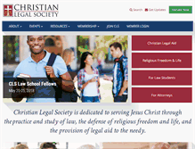 Tablet Screenshot of christianlawyer.org